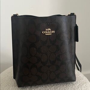 Coach Black and Brown Crossbody Bag